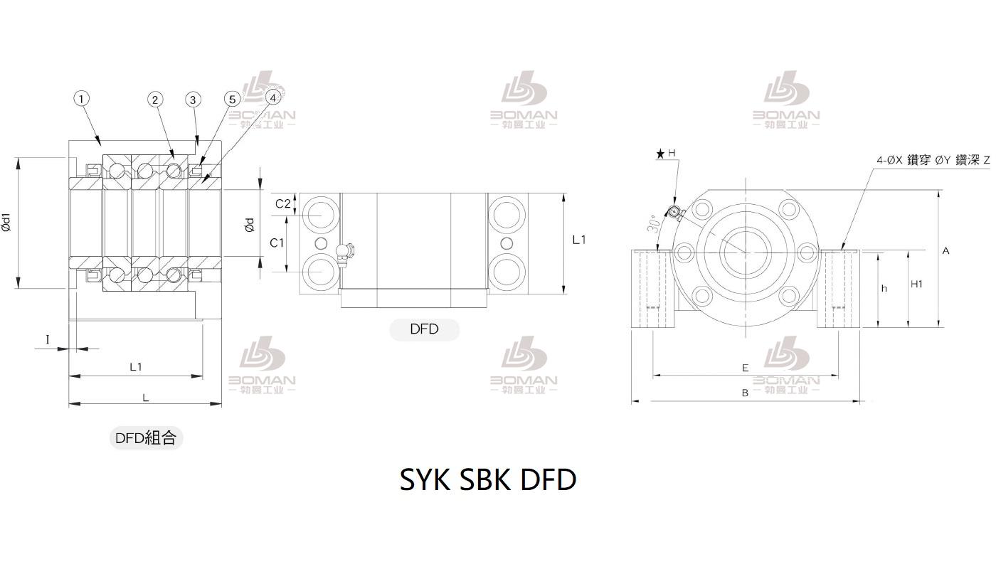 SYK MBL20-X syk丝杆支撑座